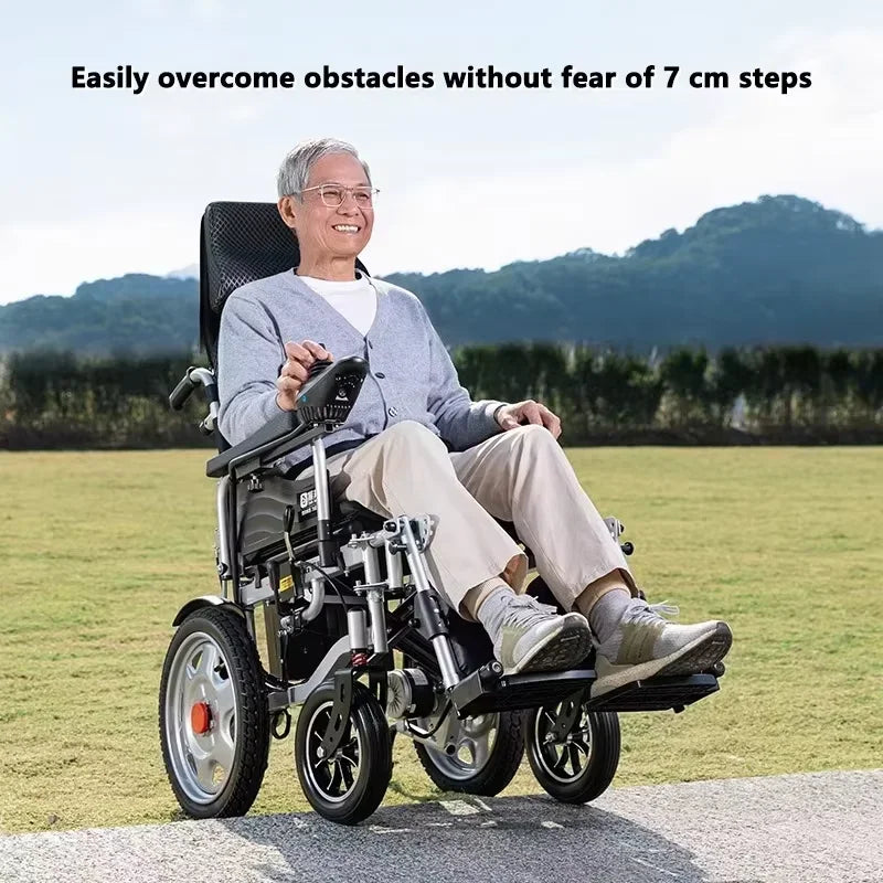 Electric wheelchair intelligent fully automatic folding four-wheel mobility scooter for the elderly for disabled people